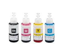 Zenfora 5 Pack 70ml Dye Ink Refill Compatible With L200 L210 L222 L100 L110 L120 L132 L550 L555 L300 L355 L362 Printer(1BK 1C 1Y 1M)