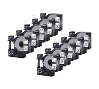 Zenfora 5PCS 10PCS 18055 IND Heat Shrink Tubes Compatible With For A18051 18052 6mm 9mm 12mm 19mm 24mm For 4200 5200(10PK Black on White)