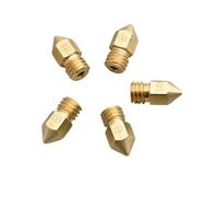 Zenfora 5PCS MK8 Brass Nozzle 3D Printer Accessory 0.1mm 0.2mm 0.3mm 0.4mm 0.5mm 0.6mm Head For 1.75mm MK8 Pointed Brass Nozzle Compatible With 3D Printers(3.0mm0.3mm)