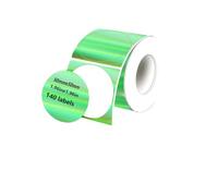 Zenfora Color Transparent Thermal 50x50mm Self-Adhesive Label Roll Compatible With M110 M220 M200 E210 P50 DETONG P1 Label Printer(Laser Green-50x50)