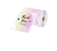 Zenfora Color Transparent Thermal 50x50mm Self-Adhesive Label Roll Compatible With M110 M220 M200 E210 P50 DETONG P1 Label Printer(B)