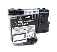 Zenfora Ink Cartridge Compatible With DCP-J1260W J1310DW J1313DW J1360DW J1460DW Printer 1pcs To 4pcs European Version LC521 LC521BK(LC521-1pcs BK)