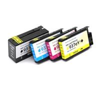 Zenfora Ink Cartridge Compatible With Officejet Pro 9110B 9120B 9130b 9720 9730 9110e 9120e 9130e 9720e 9730e Printer 937 937E 937XL(1SET BK C M Y)