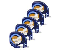 Zenfora Non Laminated 3 10PK Compatible With Labels 91330 91331 LT16952 Black Print On White Plastic Paper Tape 12mm(5PK White(Fabric))