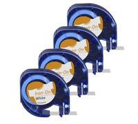 Zenfora Non Laminated 3 10PK Compatible With Labels 91330 91331 LT16952 Black Print On White Plastic Paper Tape 12mm(4PK White(Fabric))