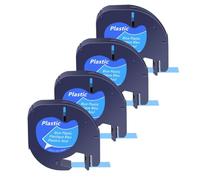 Zenfora Non Laminated 3 10PK Compatible With Labels 91330 91331 LT16952 Black Print On White Plastic Paper Tape 12mm(4PK Blue(Plastic))