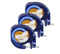 Zenfora Non Laminated 3 10PK Compatible With Labels 91330 91331 LT16952 Black Print On White Plastic Paper Tape 12mm(3PK White(Fabric))