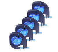 Zenfora Non Laminated 3 10PK Compatible With Labels 91330 91331 LT16952 Black Print On White Plastic Paper Tape 12mm(5PK Blue(Plastic))