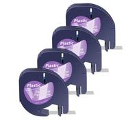 Zenfora Non Laminated 3 10PK Compatible With Labels 91330 91331 LT16952 Black Print On White Plastic Paper Tape 12mm(4PK Clear(Plastic))