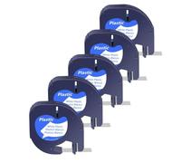 Zenfora Non Laminated 3 10PK Compatible With Labels 91330 91331 LT16952 Black Print On White Plastic Paper Tape 12mm(5PK White(Plastic))