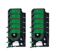 Zenfora Tape Roll 3 5 10 20 Pack For D1 Tapes 45013 12mm Label Tape 45013 45010 45018 Compatible With LabelManage 160 280 Label Maker(10PK Black on Green)