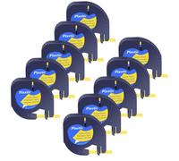 Zenfora Tapes Compatible With Plus LT100H QX50 A91331 A16952 A91333 12mmx4m Label Maker 3 To 10Pcs(10PK Yellow(Plastic))