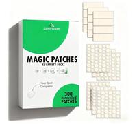 Zenform Pimple Patches (300pcs) - Hydrocolloid Acne Patches for Face, Chin, Back & Body, Variety of Sizes, Suitable for All Skin Types