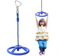 ZENFUN Wheel Obstacle 360 Degrees Rotating Joint, Swing Monkey Wheel for Warrior Obstacle Course, Spinner Swing Wheels for Outdoor&Indoor Playhouse, Playground Accessories & Attachments(Blue)