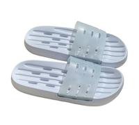 Zeng25liangOu-12 anti-slip Shower Slippers for Women Men, Breathable Quick Drying Bath Shoes Lightweight Non Slip House Slide for Indoor Outdoor for Pool Shower Beach(Gris,Alpha XX-Large)