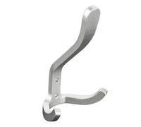 Zeng25liangOu-12 Multi Hooks Wall Mounted Aluminum Hooks, Heavy Cargo Rack, Hangers, Door, Clothes, Coat, Kitchen, Bathroom, Hanging Hardware Organizer Space Saving(Silver)