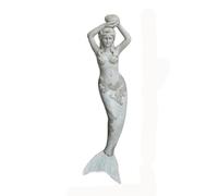 zenggp Vintage Mermaid ornaments Garden Statues,Resin Mermaid Statue Outdoor Ornament,Wall-Mounted Mermaid Home Lawn Decor Garden Figurine for Patio,Balcony,Yard,Lawn, Innovative Gift