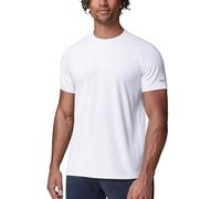 Zengjo Quick Dry Gym Shirt Mens Running Top Short Sleeve (White,XXL)