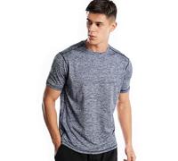 Zengjo Sports Tops for Men UK Dry Fit Gym Tshirt(Marled Navy,XXL)