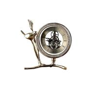 ZengL263NgS Desk Clock Creativity Gilded Bird Decorative Desk Clock Classical Metal Vertical Electronic Table Clocks Living Room Decor Living Room Décor
