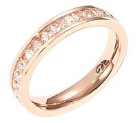 Zengliu Stardust Rings For Females, Streamlined Titanium Steel, Rose-Gold Plating, Sizes From Five To Eight, Superb Fashion Accessory For Diverse Occasions