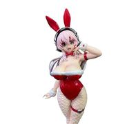 ZENGON Sonico Red Christmas Bunny Dress Up Anime Character Model Collection 30cm with Exquisite Packaging Box