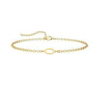 ZENGSING Gold Plated Initial Bracelets for Women Girls Letter Initial Bracelet Adjustable A-Z Capital Initial Charm Bracelet Gold Bracelet Gifts for Womens Girls (O)