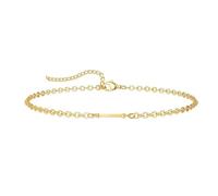 ZENGSING Gold Plated Initial Bracelets for Women Girls Letter Initial Bracelet Adjustable A-Z Capital Initial Charm Bracelet Gold Bracelet Gifts for Womens Girls (I)