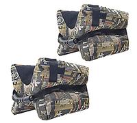 ZENGSUSU Shooting Rest Bag Unfilled Water-Proof Oxford Support Sand Bags,Durable Sighting Bracket Portable Shooting Bench Stand Holders for Rifles/Guns/Hunting/Target Sports (2pcs:Green, unfilled)