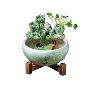 ZENGXJYCQINGJIANG Cascading Fountain Desktop Fountain Waterfall Decor, Can Be Placed in The Living Room, Other Places As Decoration(Large)