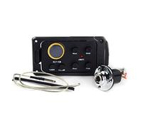 ZENGXUE 10 PCS 4 Band EQ Equalizer Preamp Pickup With Round Screen Tuner Guitar Pickup Acoustic (Color : Round Endpin Output)