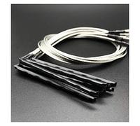 ZENGXUE 10 Pcs 6 String Acoustic Guitar Bridge Saddle Rod Piezo Folk Guitarra EQ Under Saddle Pickup Piezo Transducer Piezo Guitar Pickup Acoustic (Color : Black Piezo x10pcs)