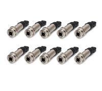 ZENGXUE 10 Pcs/lot Silver Passive Guitar Piezo Pickup Under Saddle Output End Pin Interface Guitar Pickup Acoustic