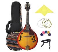 ZENGXUE 8 String Electric Mandolin Guitar A Style Rosewood Fingerboard Beginners Adults Musical Instrument With Bag Picks Capo Mandolin Musical Instrument