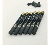 ZENGXUE Black Single Headless Guitar Bridge Headless Fanned Fret -Single Fixed Brass Fan Bridges for 6 String Electric Guitar Bridge Parts Replacement (Color : 6 Strings)