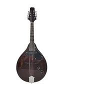 ZENGXUE Electric Acoustic Mandala Musical Instrument Tibetan Guitar 8 String Mandolin Sapele Solid Wood Mandolin Musical Instrument (Color : Black and bright)