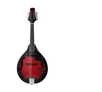 ZENGXUE Electric Acoustic Mandala Musical Instrument Tibetan Guitar 8 String Mandolin Solid Wood Mandolin Musical Instrument (Color : Wine-red)