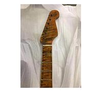 ZENGXUE Electric Guitar Neck 1pc Flame Maple Electric Guitar Neck 21 Fret Maple Fretboard Abalone Dots Inlay