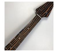 ZENGXUE Electric Guitar Neck 5-String Bass Guitar Neck Zebra Wood 20 Fret 34-Inch Dot Inlay Nut 45mm