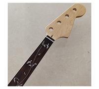 ZENGXUE Electric Guitar Neck Fretless Maple 20 Fret PB Bass Guitar Neck Replacement 4 String Rosewood Fingerboard