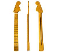 ZENGXUE Electric Guitar Neck Yellow 6 String Electric Guitar Neck 22 Frets Full Maple Big Head For ST Guitar Neck