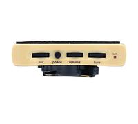 ZENGXUE Guitar Pickup White Pickup With Silver Piezo With Output Balance Guitar Pickup Acoustic (Color : GT-A2 deluxe)