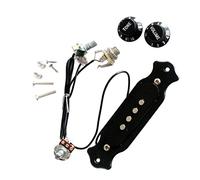 ZENGXUE Pre-Wired 4-String Electric Cigar Box Acoustic Guitar Pickup Part Magnetic Pickups With Volume Tone Knob Guitar Pickup Acoustic