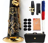 ZENGXUE Saxophone 82Z Professional Sax Custom Black Lacquer Single Piece Straight Mouthpiece Reeds Case Sax Beginners Kit (Color : Black)