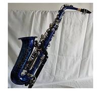 ZENGXUE Saxophone Alto Eb Beautiful Blue Color Brass Woodwind Musical Instrument With Case Accessories Sax Beginners Kit