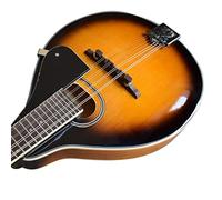 ZENGXUE Spruce Panel Round Hole Burgundy 8 String Mandolin With 7 Piece Accessories Western Musical Instrument Mandolin Musical Instrument (Color : Orange)