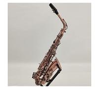 ZENGXUE Wind Instrument Retro Bronze Crimson Copper E-flat Alto Saxophone For Beginners To Practice Playing Sax Beginners Kit (Color : Antique Crimson copper)