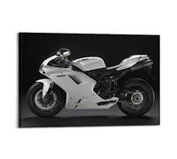 ZENGYL Extreme Sport Racing Motorcycle Poster Ducati 1198 Superbike Poster Decorative Painting Canvas Wall Posters And Art Picture Print Modern Family Bedroom Decor Posters 12x18inch(30x45cm)