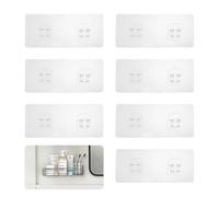 ZenHuaXinTon 12 PCS Strong Self-Adhesive Hooks, Waterproof Shower Rack & Bathroom Shelf with Suction Cups, Adhesive Replacement for Inside Shower