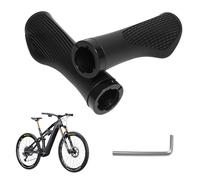 ZenHuaXinTon Professional Non-Slip Bike Grips, Mountain Bike Handlebar Grips with Ergonomic Soft Rubber, Locking Clamp and Allen Wrench for MTB, BMX, Road and Folding Bicycles